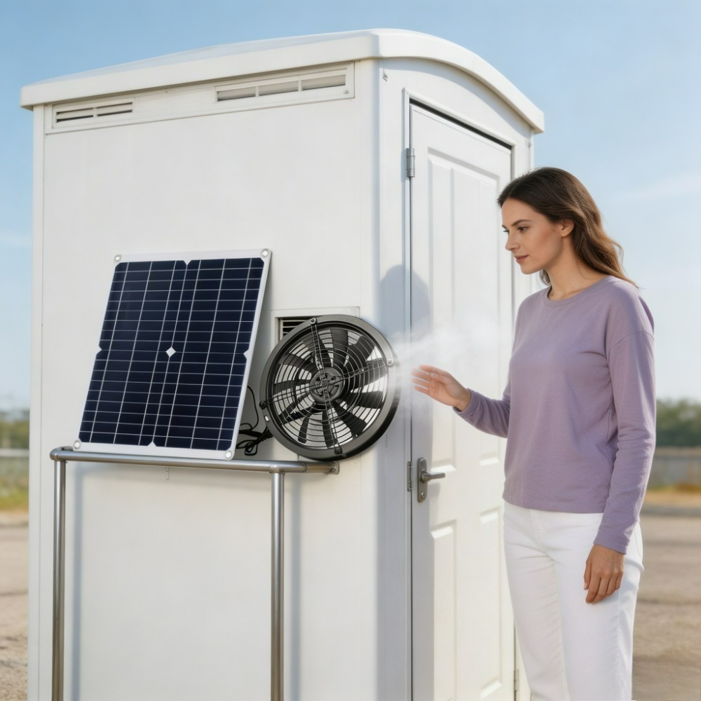 Outdoor Power Vent - 15W 25W Solar Exhaust Fan Vent