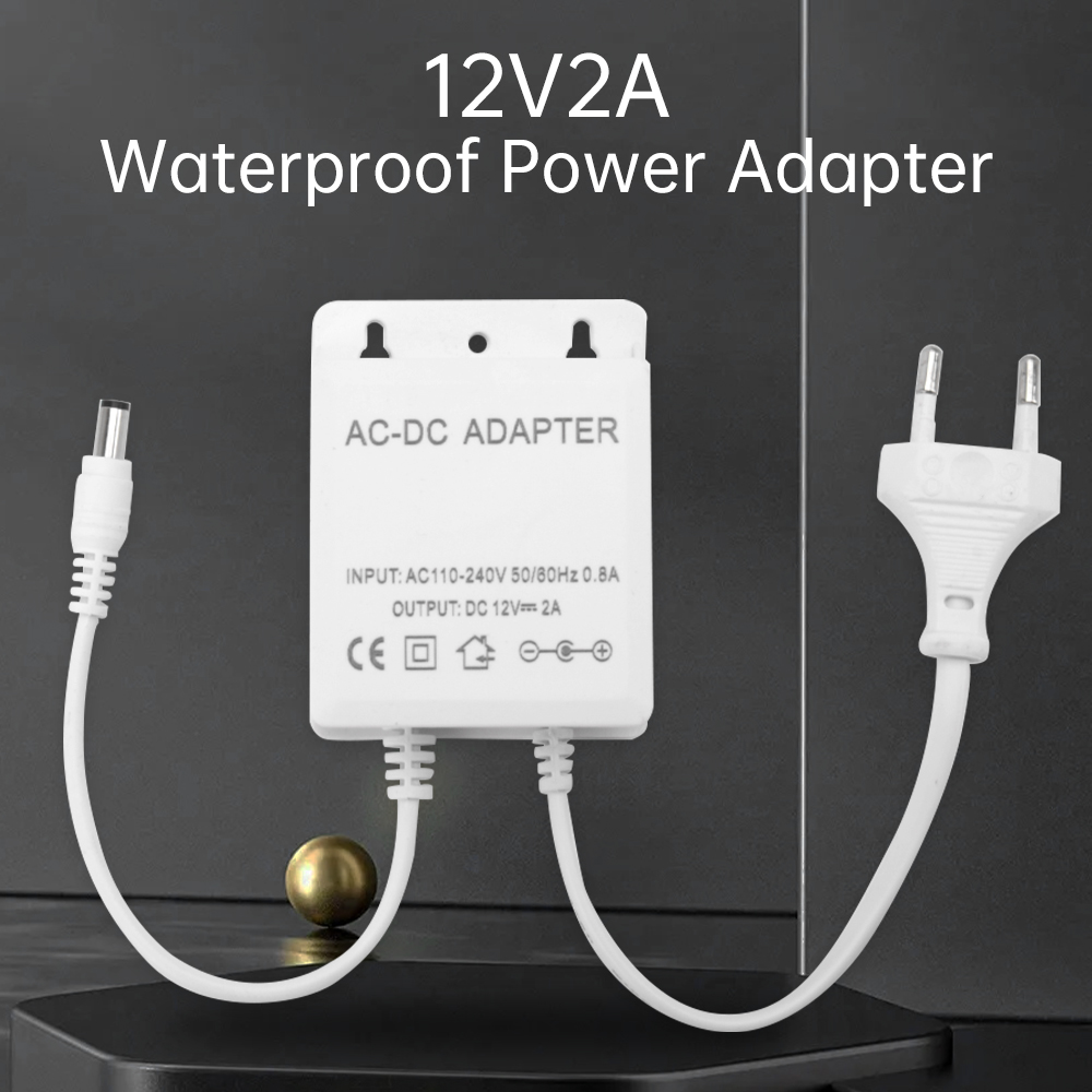 DC12V 2A EU Plug Adapter Secur - Outdoor Power Wash recension och pris
