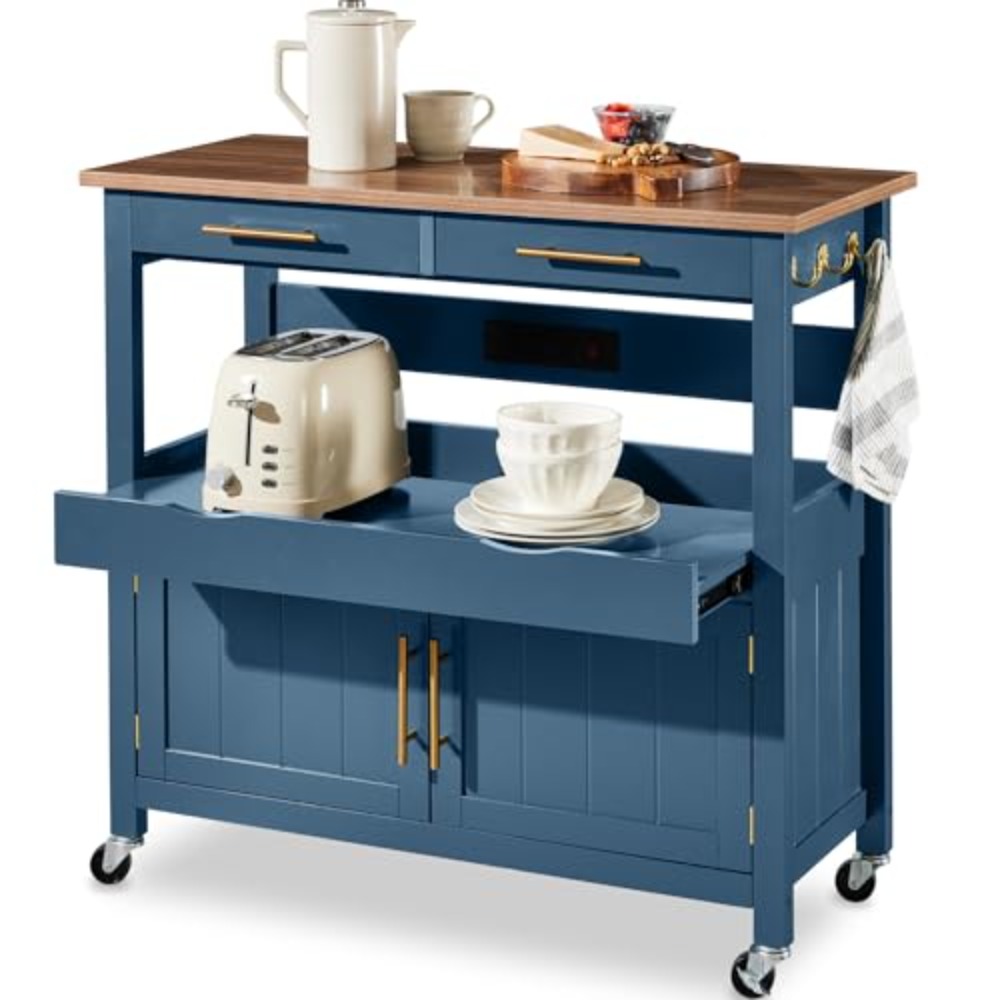 36in Large Rolling Kitchen Isl - Outdoor Kitchen Power Outlet recension och pris