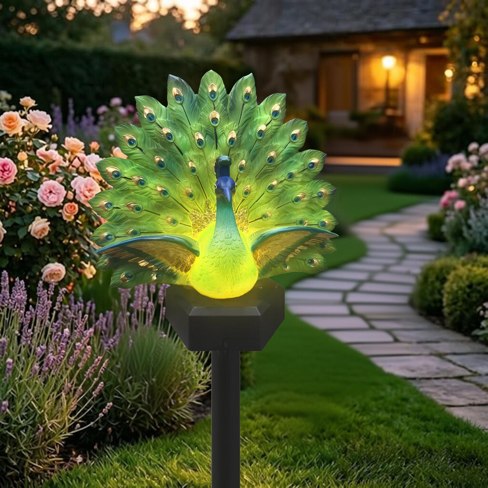 Solar Powered Bird Decor Solar - Outdoor Yard Power Stake recension och pris