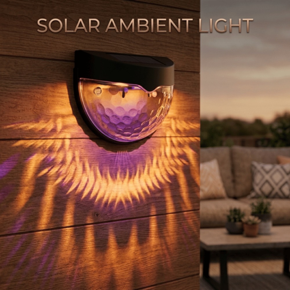6 Pack RGB Solar Fence Lights, - Outdoor Power Post recension och pris