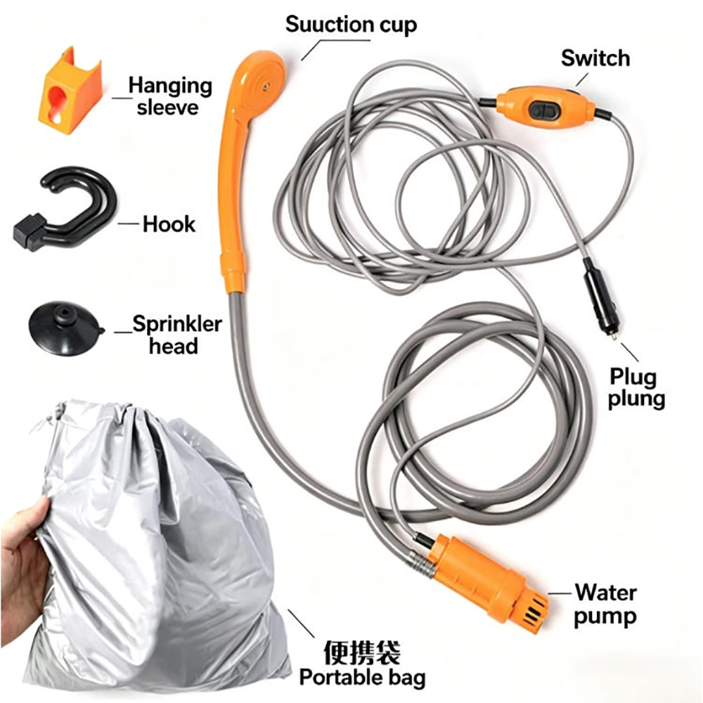 Portable 12V 24V Car Shower Ou - Outdoor Power Wash recension och pris