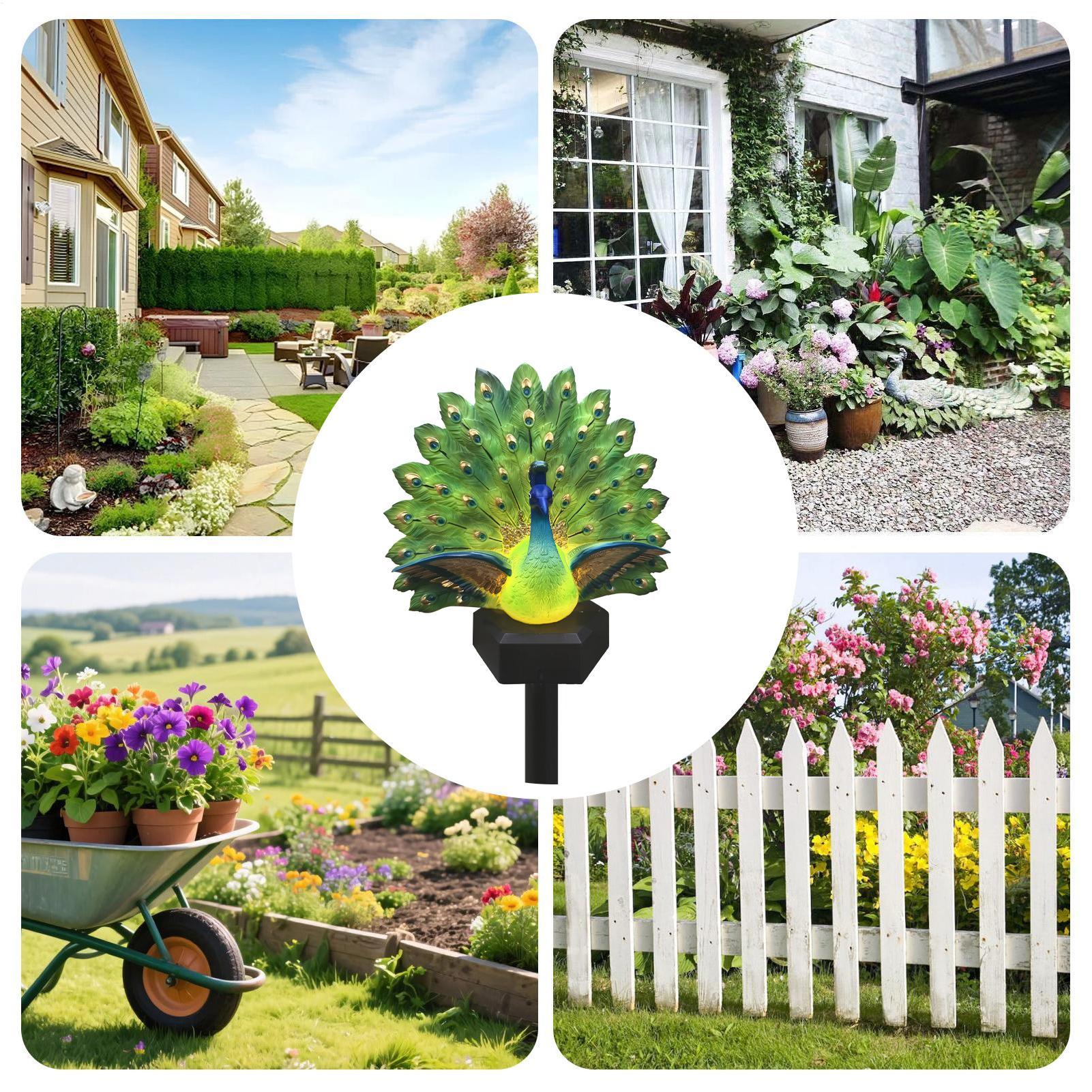 Solar Bird Garden Sculpture So - Outdoor Yard Power Stake recension och pris
