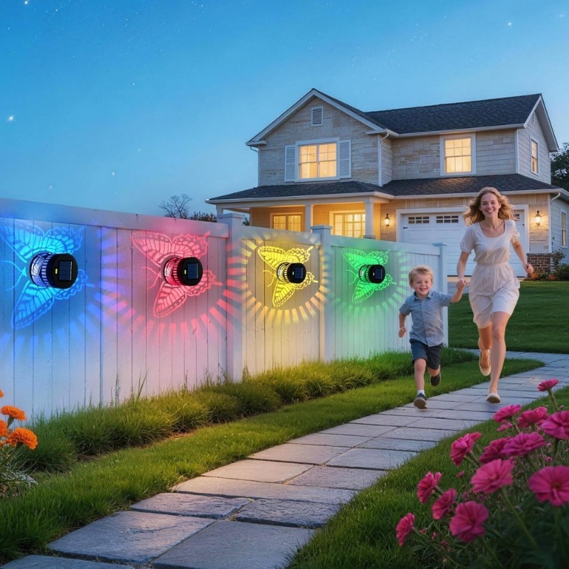Decorative Solar Butterfly Lig - Outdoor Power Post recension och pris
