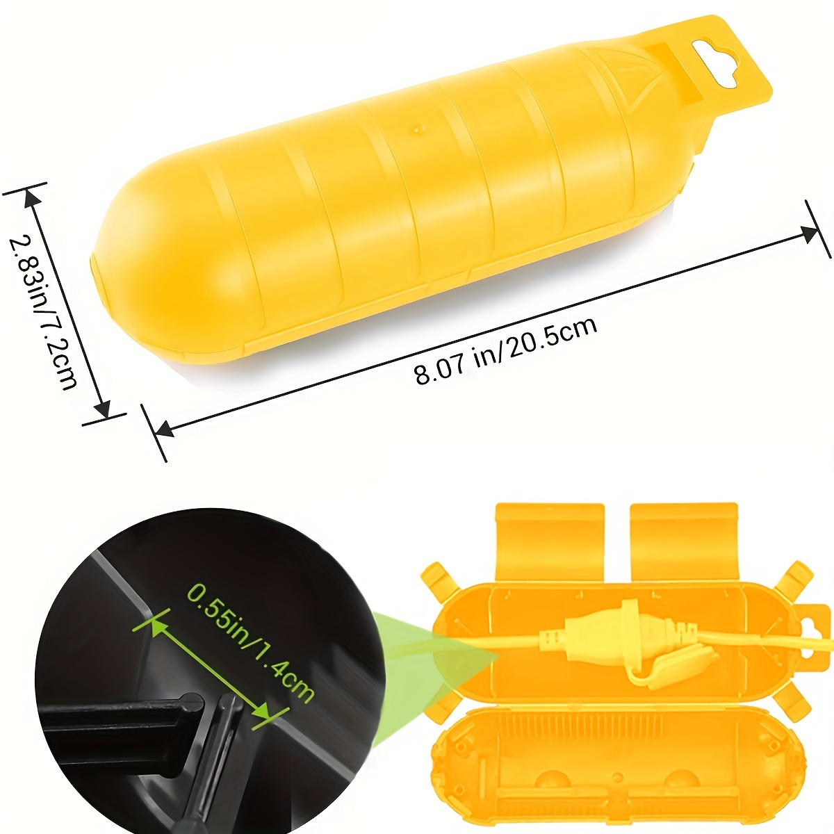 Extension Yellow Cord Safety C - Extension Cord Outdoor recension och pris