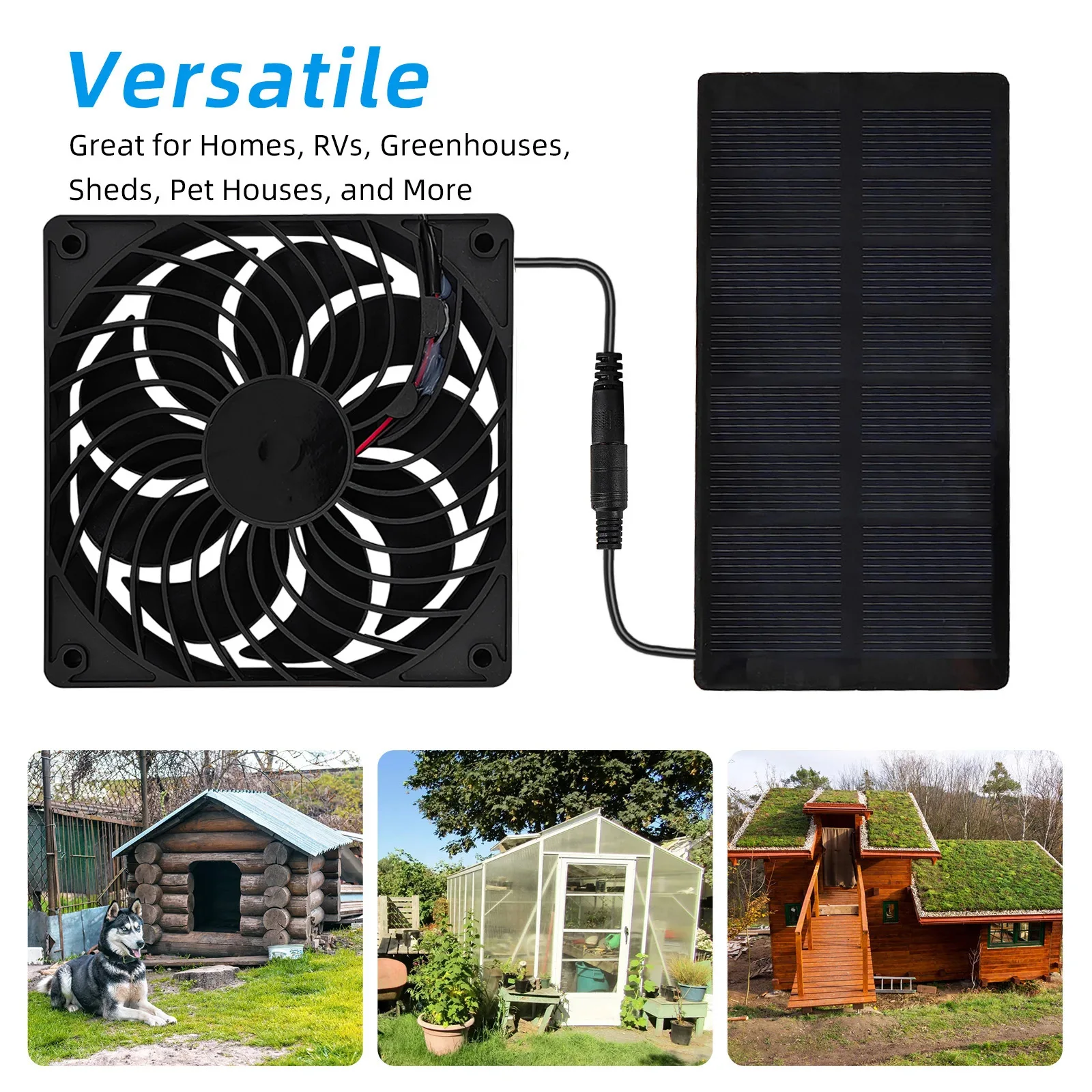 Waterproof Solar Powered 12cm  - Outdoor Power Vent recension och pris