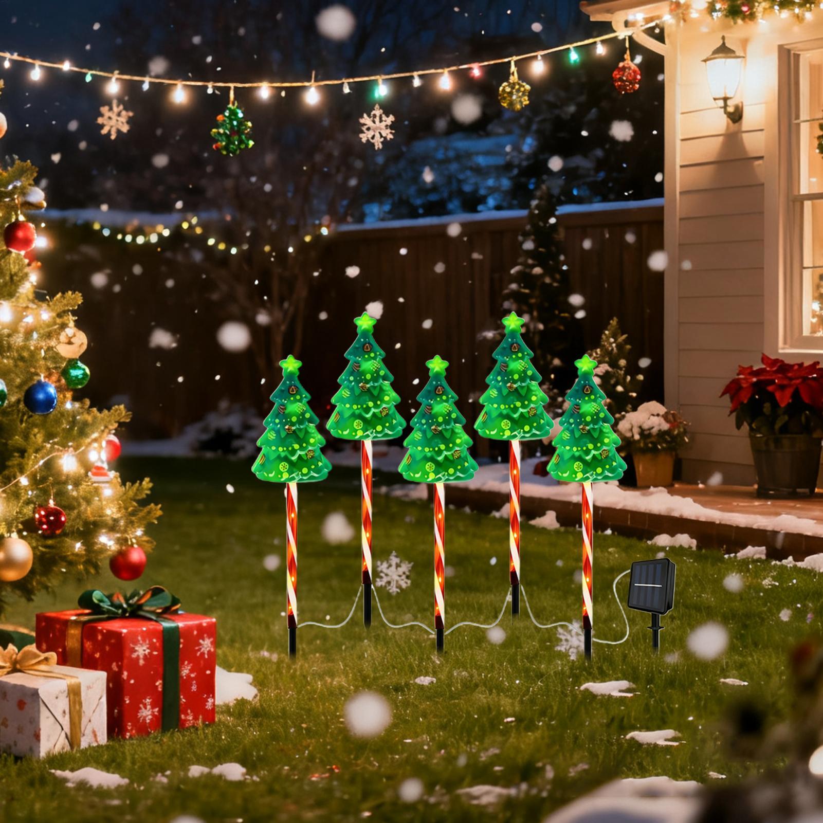 Christmas Tree Driveway Light  - Outdoor Yard Power Stake recension och pris