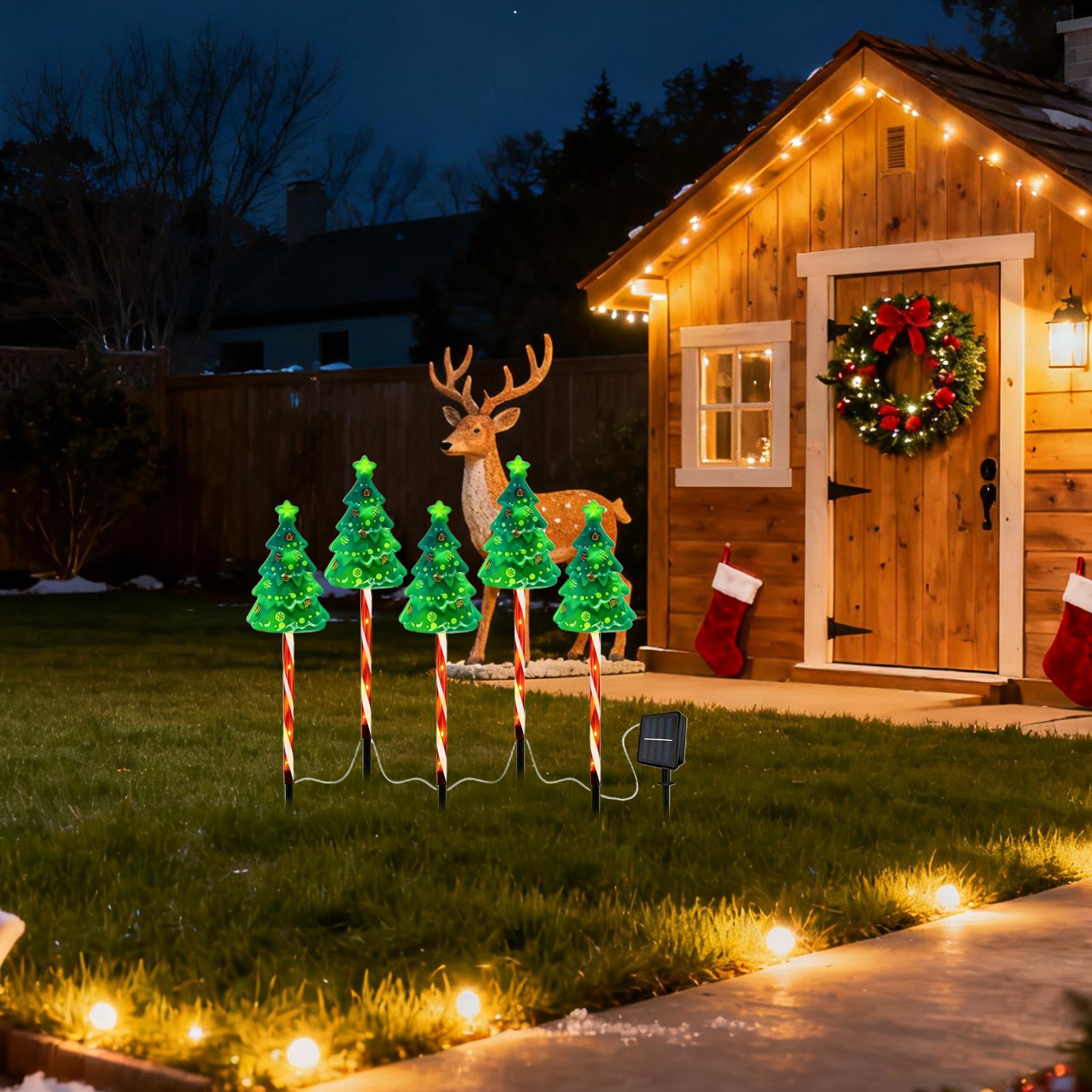Christmas Tree Driveway Light  - Outdoor Yard Power Stake recension och pris
