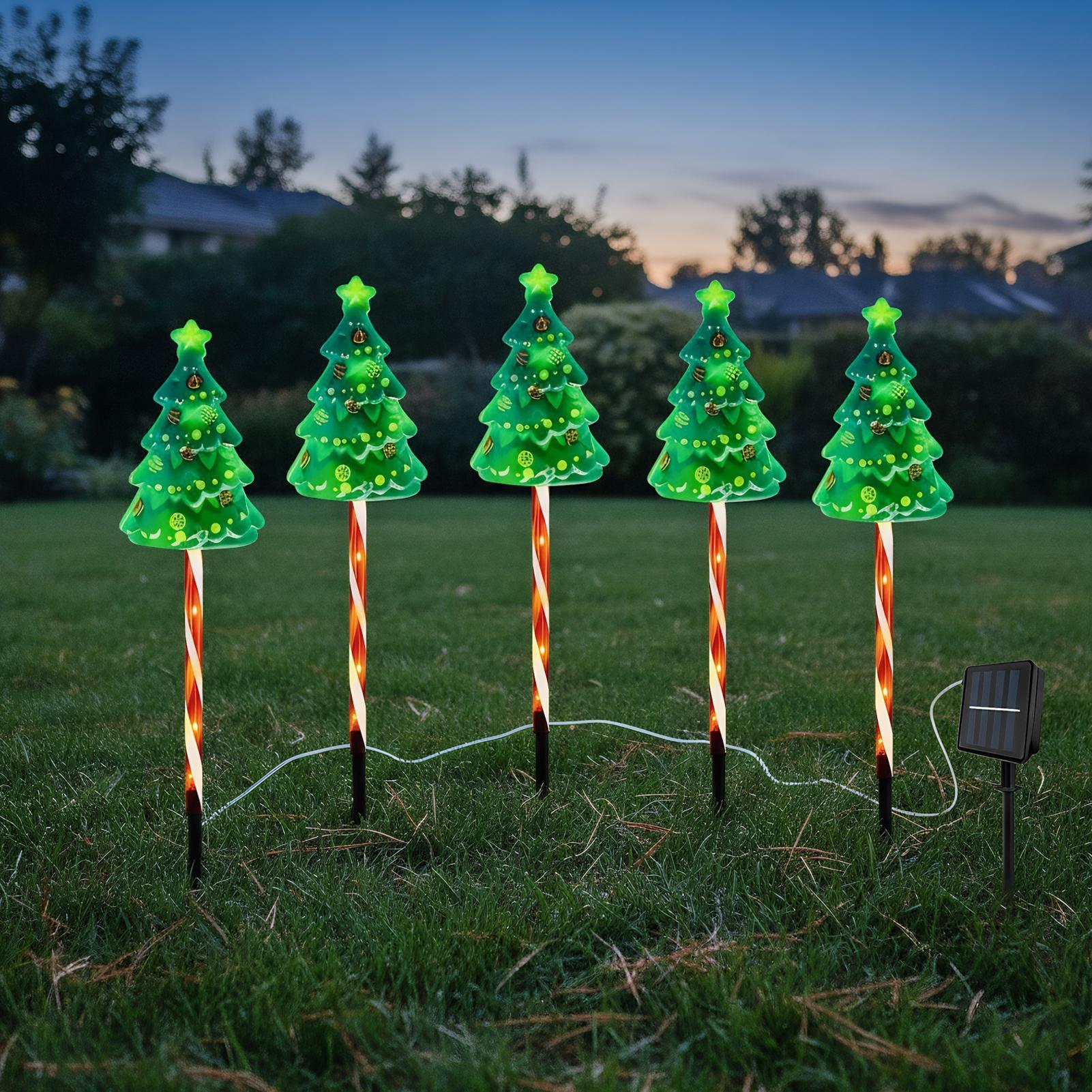 Christmas Tree Driveway Light  - Outdoor Yard Power Stake recension och pris