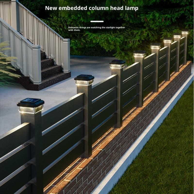 Solar Powered LED Post Cap Lig - Outdoor Power Post recension och pris