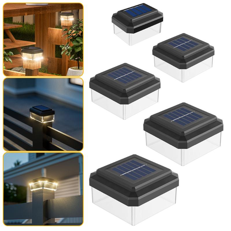 Solar Powered LED Post Cap Lig - Outdoor Power Post recension och pris