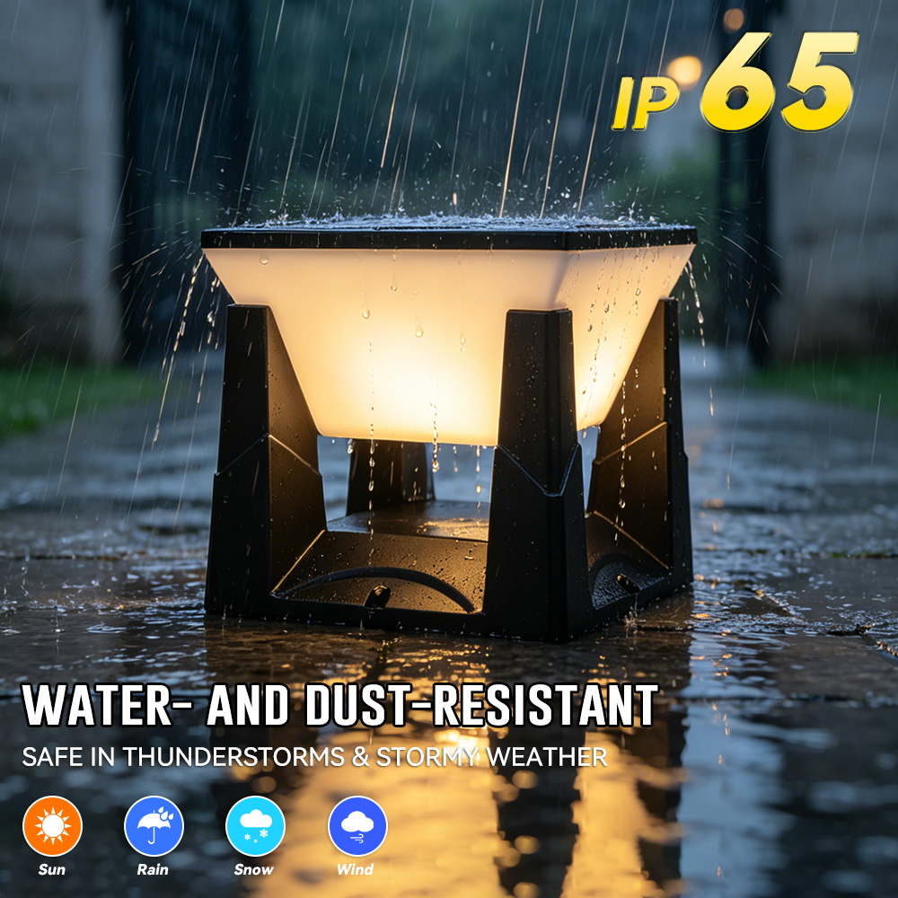 3-Color Solar Post Light IP65  - Outdoor Power Post recension och pris