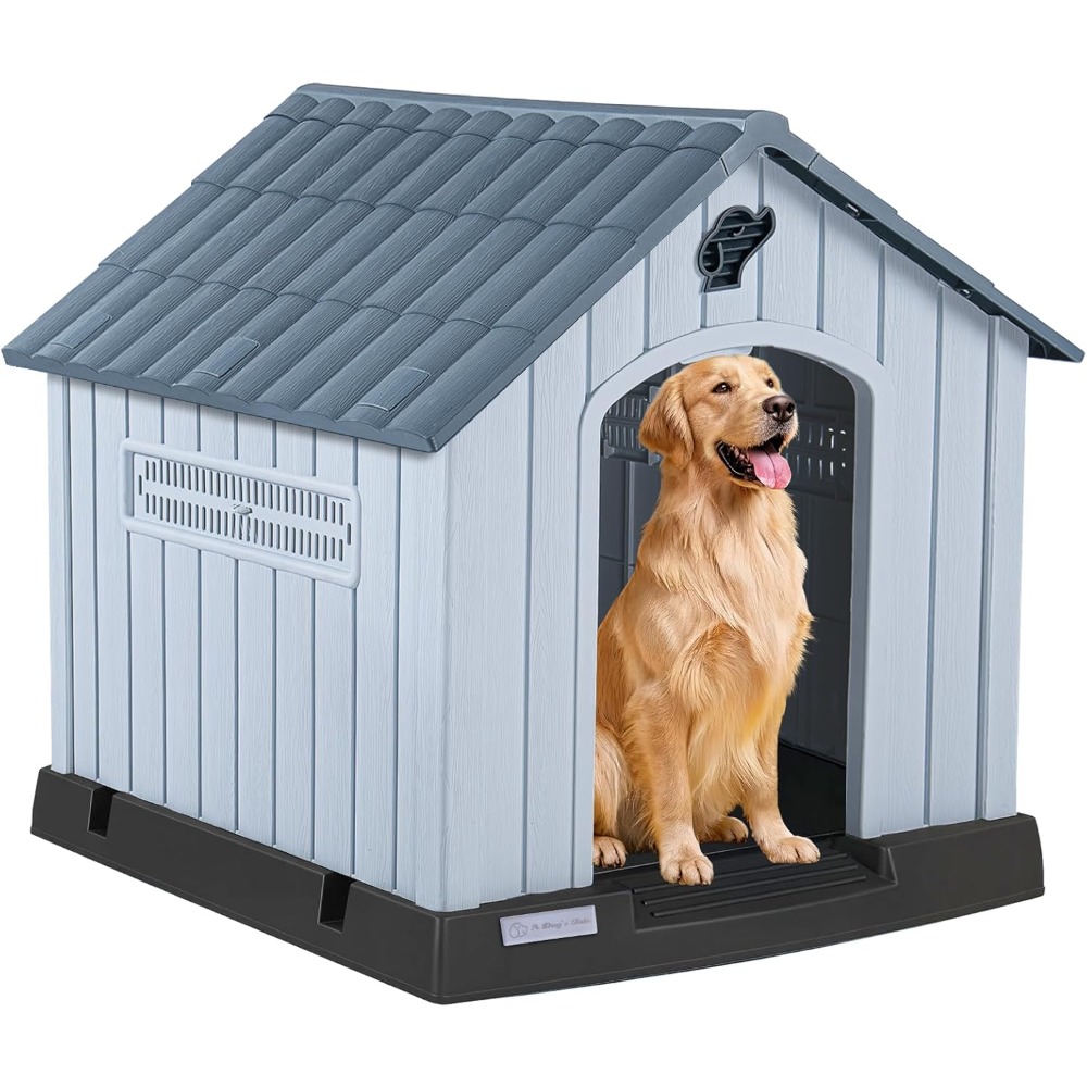 LEMBERI Large Plastic Dog Hous - Outdoor Power Vent recension och pris