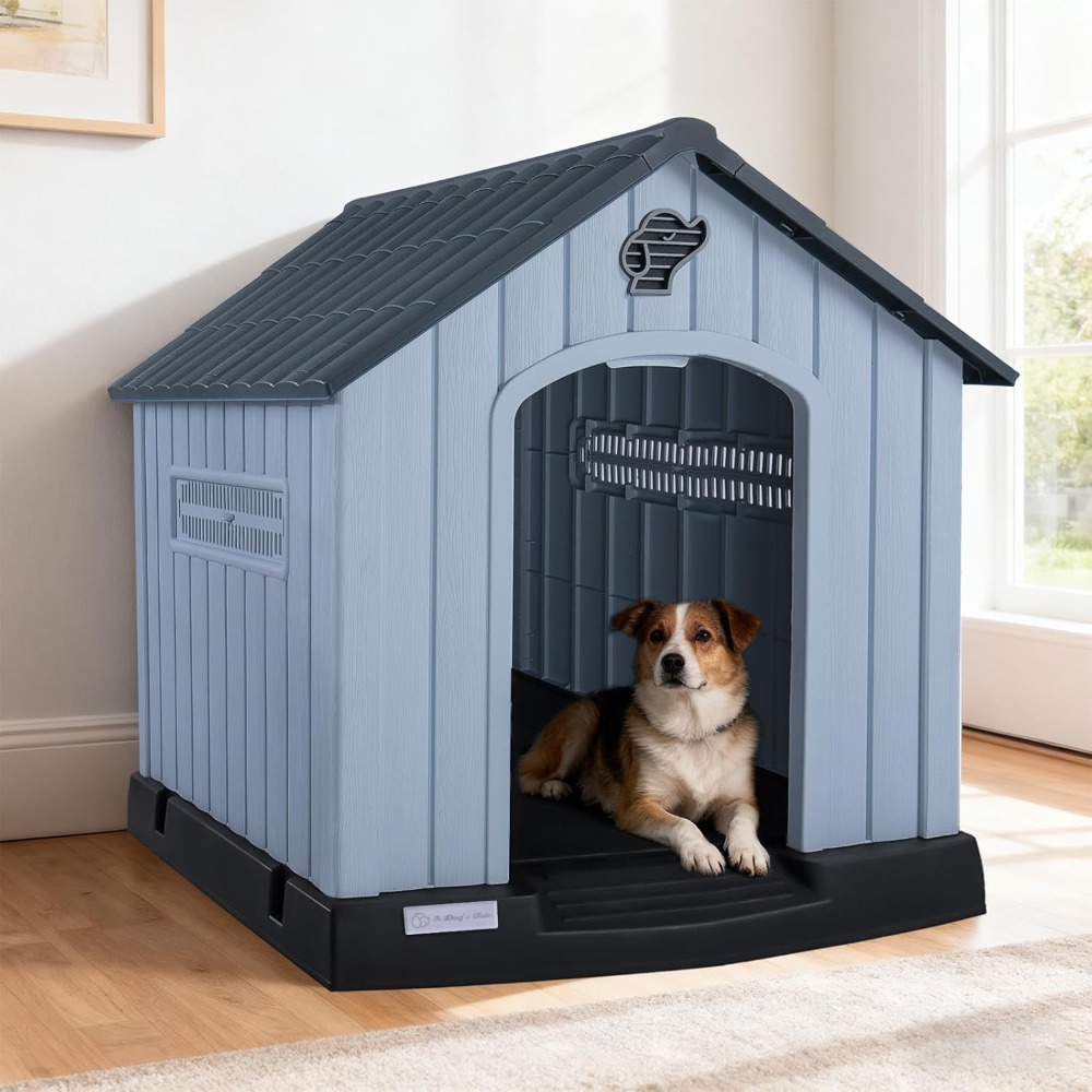 LEMBERI Large Plastic Dog Hous - Outdoor Power Vent recension och pris