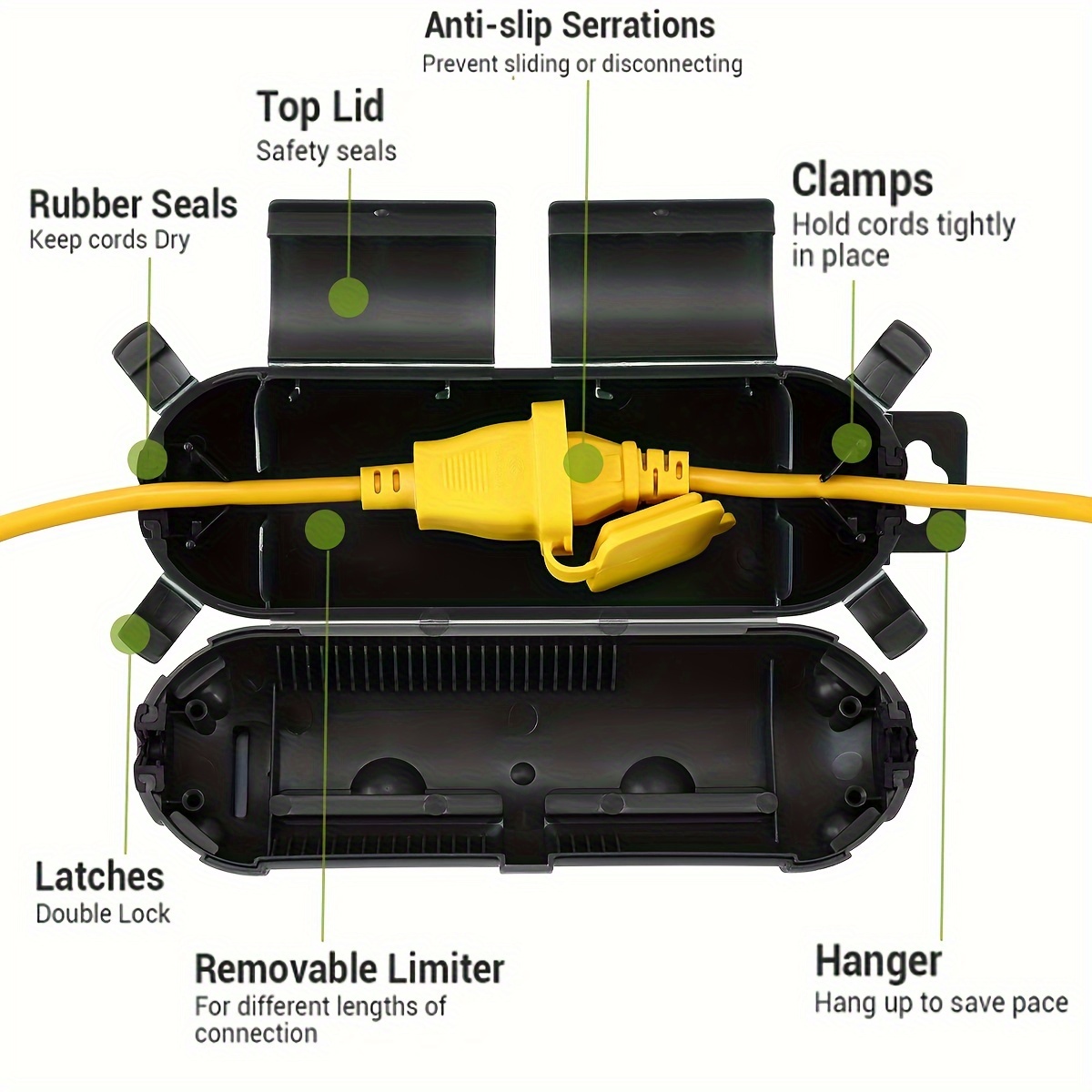 Extension Cord Plug Connection - Extension Cord Outdoor recension och pris