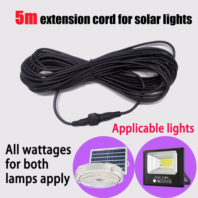 5m Double hole Plug Led Solar  - Extension Cord Outdoor recension och pris