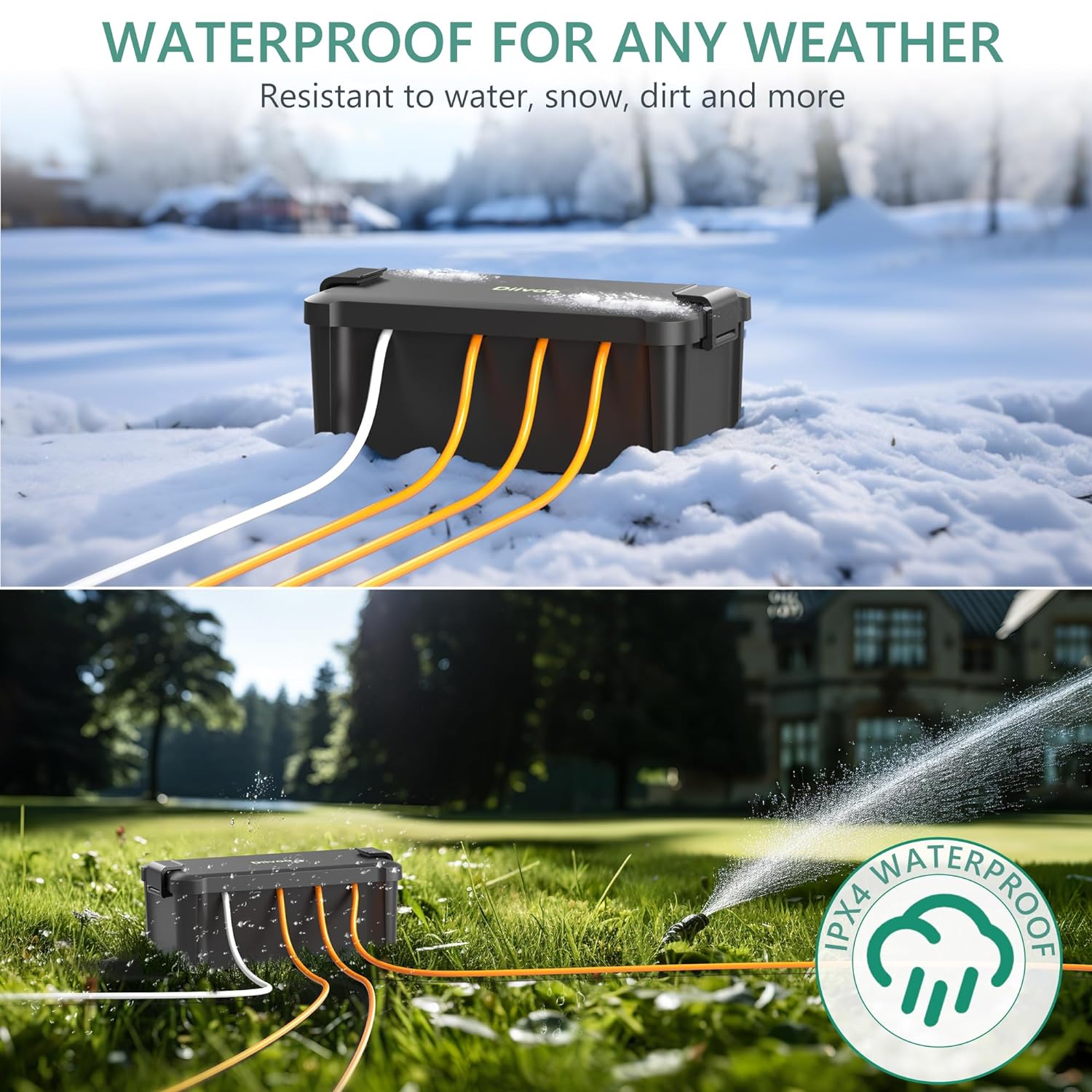 Diivoo Outdoor Waterproof Elec - Extension Cord Outdoor recension och pris