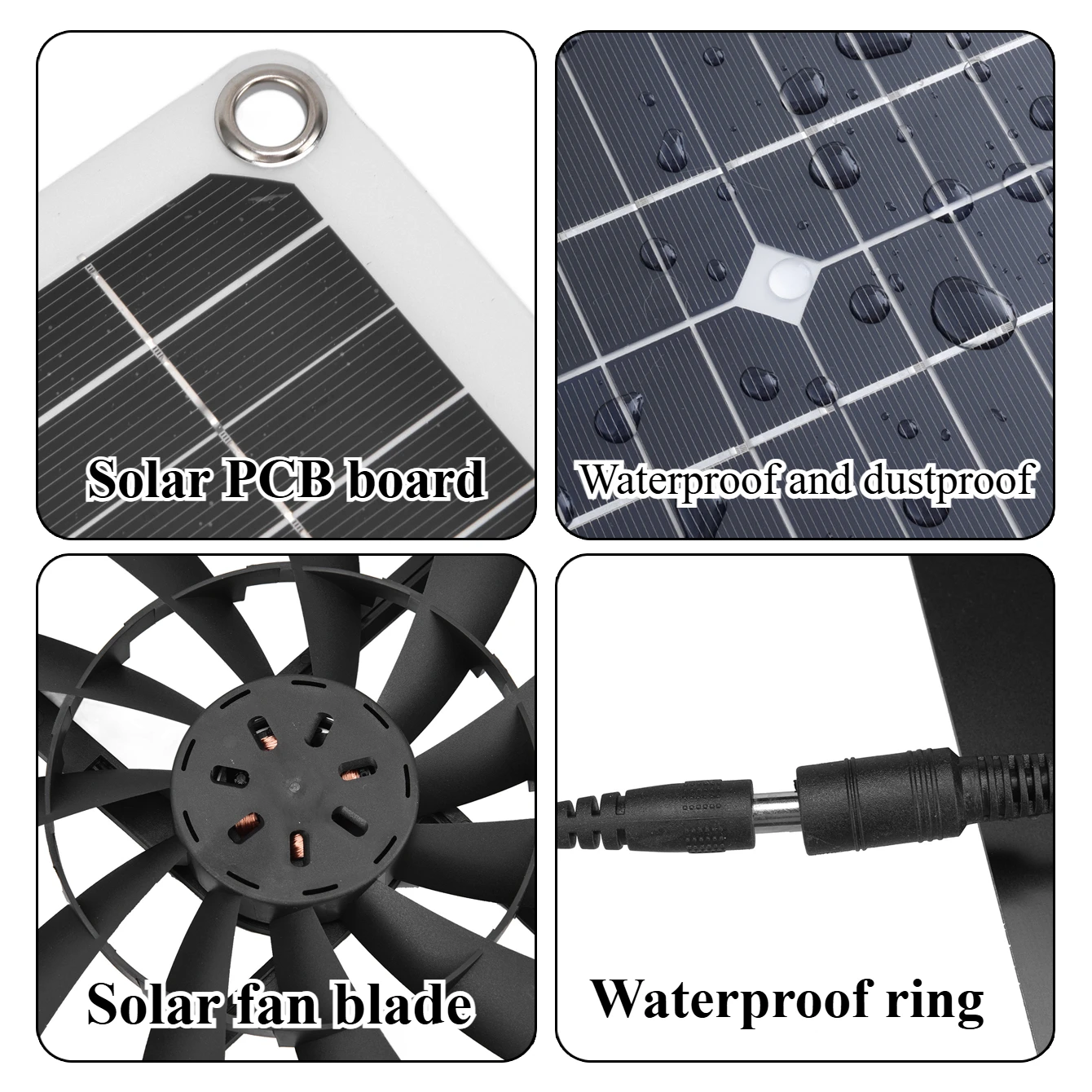 15W 25W Solar Powered Weatherp - Outdoor Power Vent recension och pris