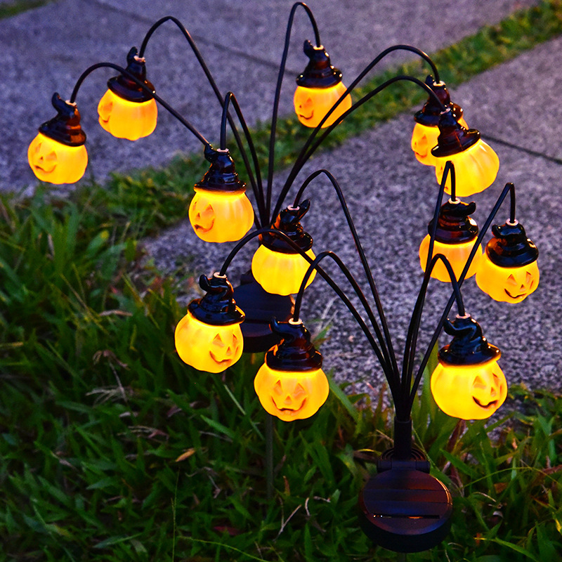 Solar Powered Halloween Pathwa - Outdoor Yard Power Stake recension och pris