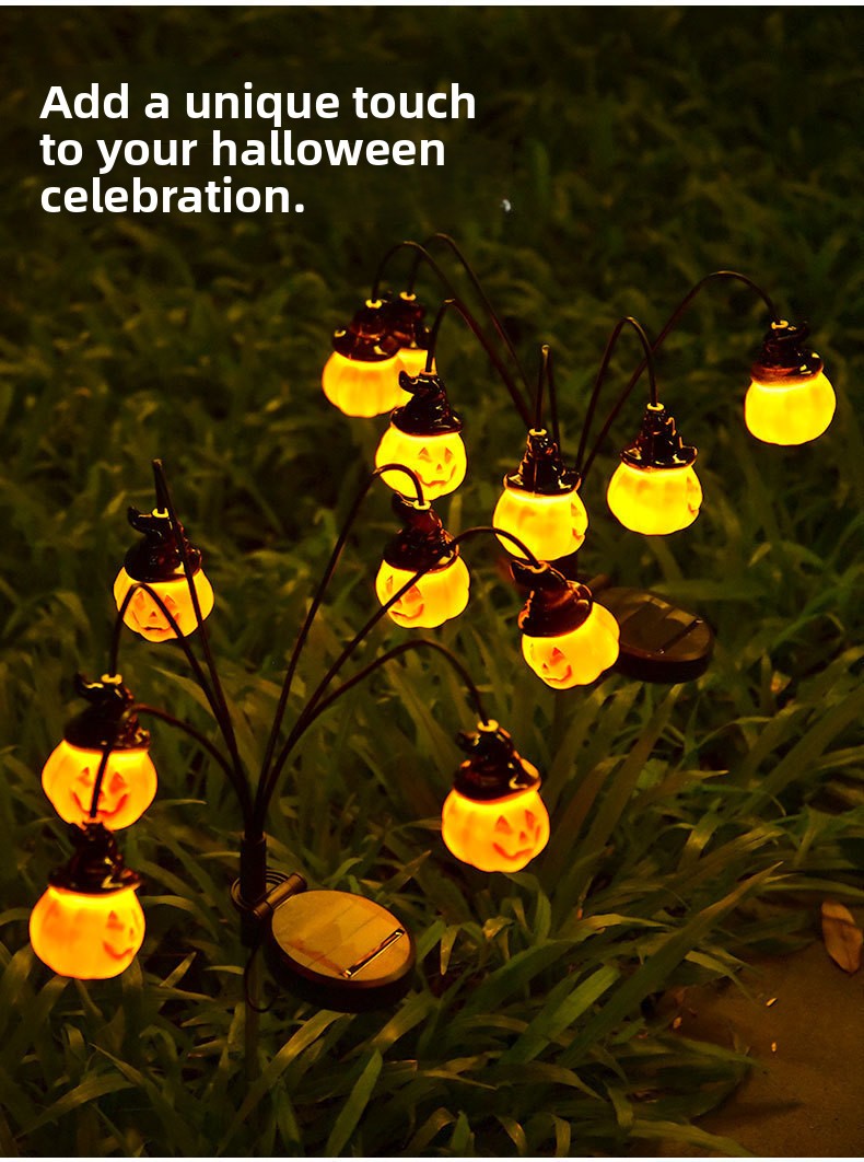 Solar Powered Halloween Pathwa - Outdoor Yard Power Stake recension och pris