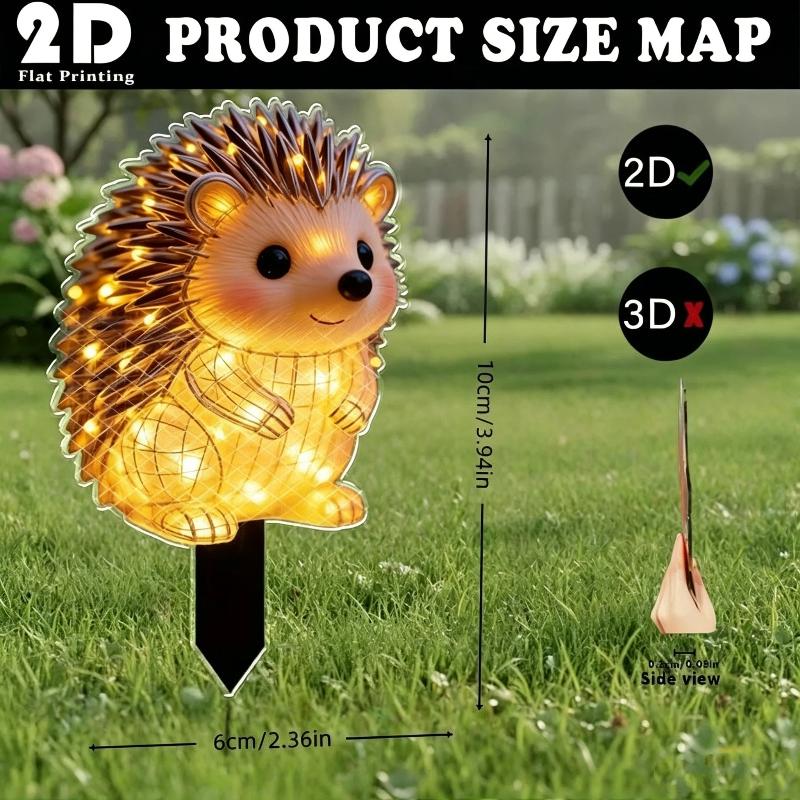2D Waterproof Solar Powered He - Outdoor Yard Power Stake recension och pris