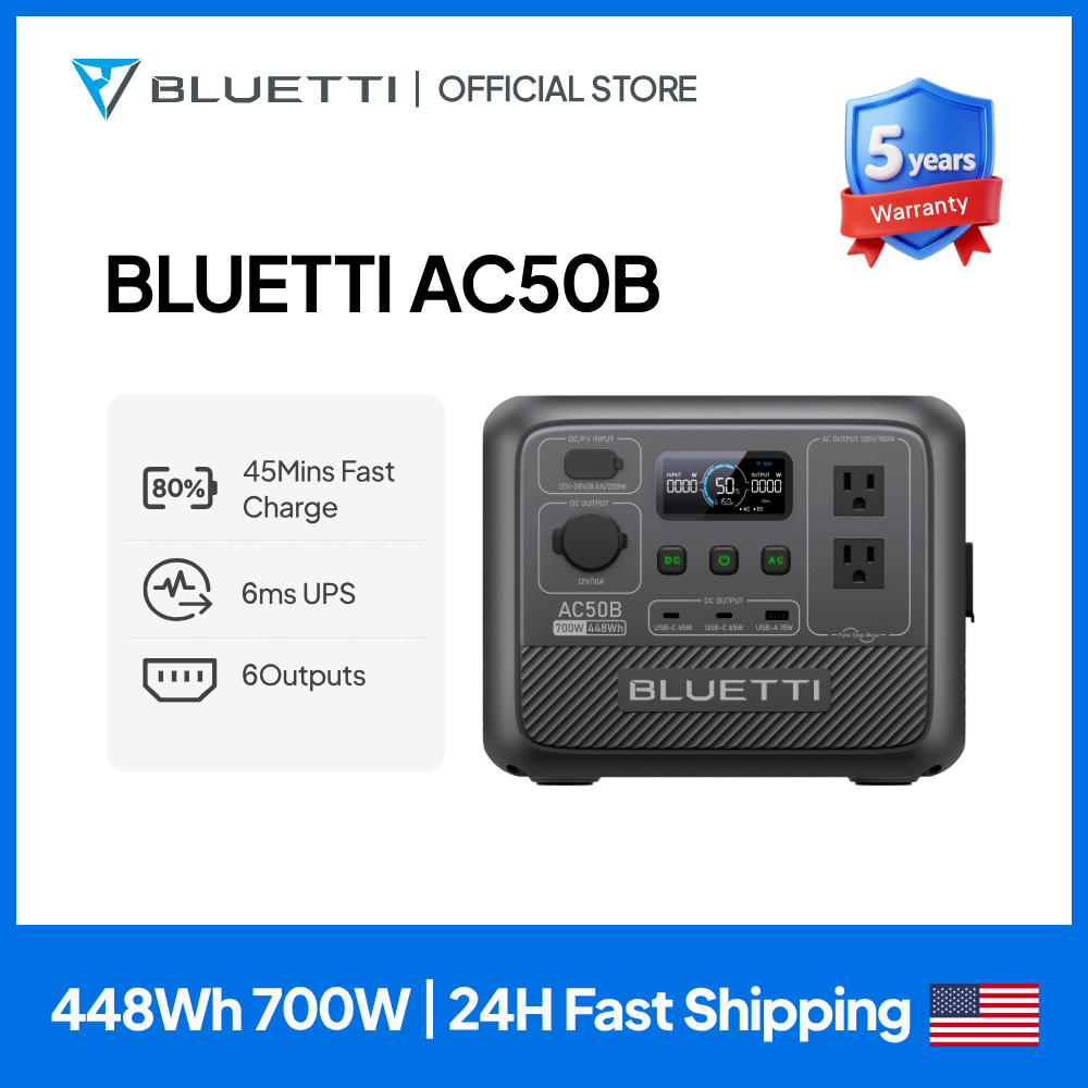 BLUETTI AC50B Portable Power S - Outdoor Power Wash recension och pris