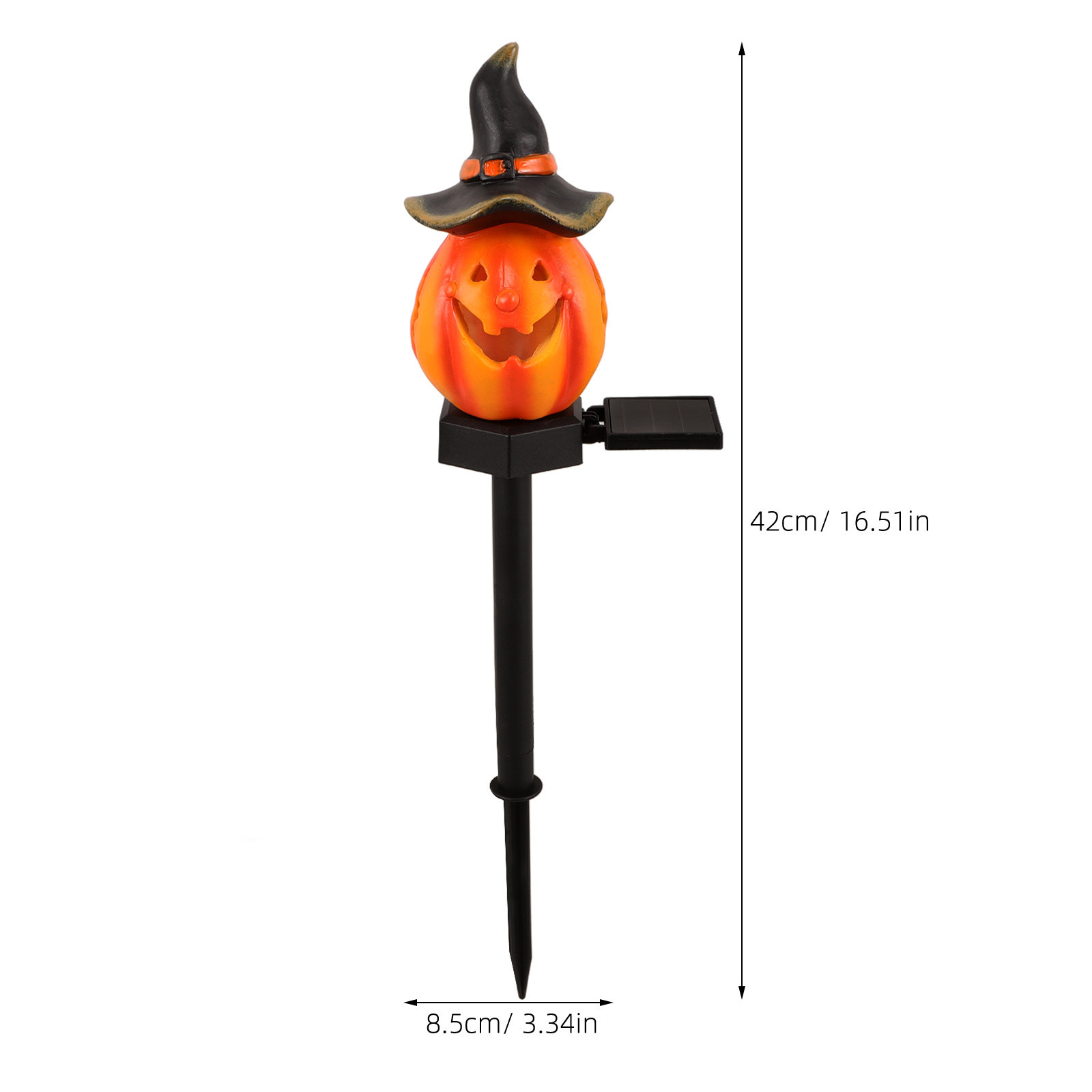 Halloween Pumpkin Solar Garden - Outdoor Yard Power Stake recension och pris