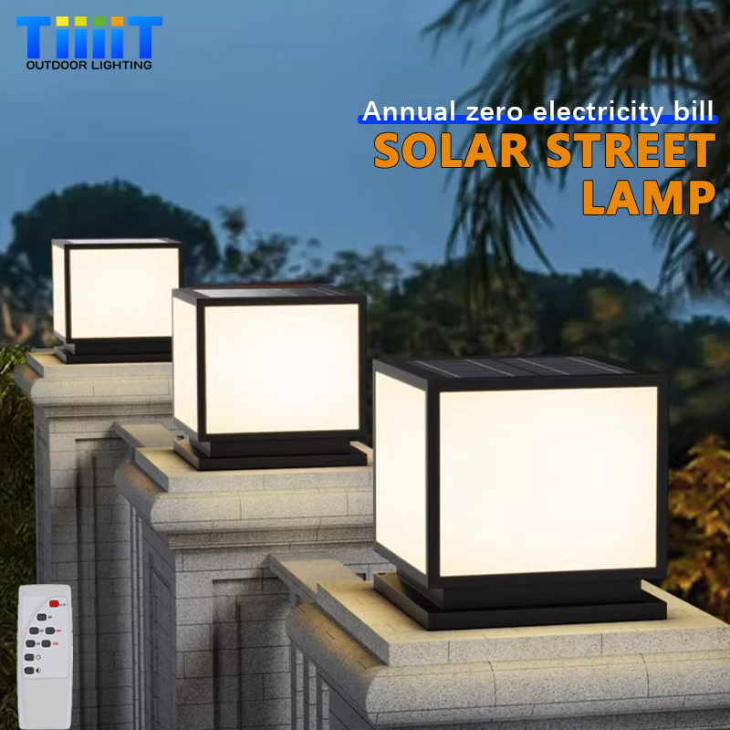 Outdoor LED Solar Column Light - Outdoor Power Post recension och pris