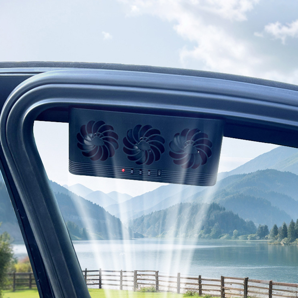 Solar Powered Car Exhaust Fan  - Outdoor Power Vent recension och pris